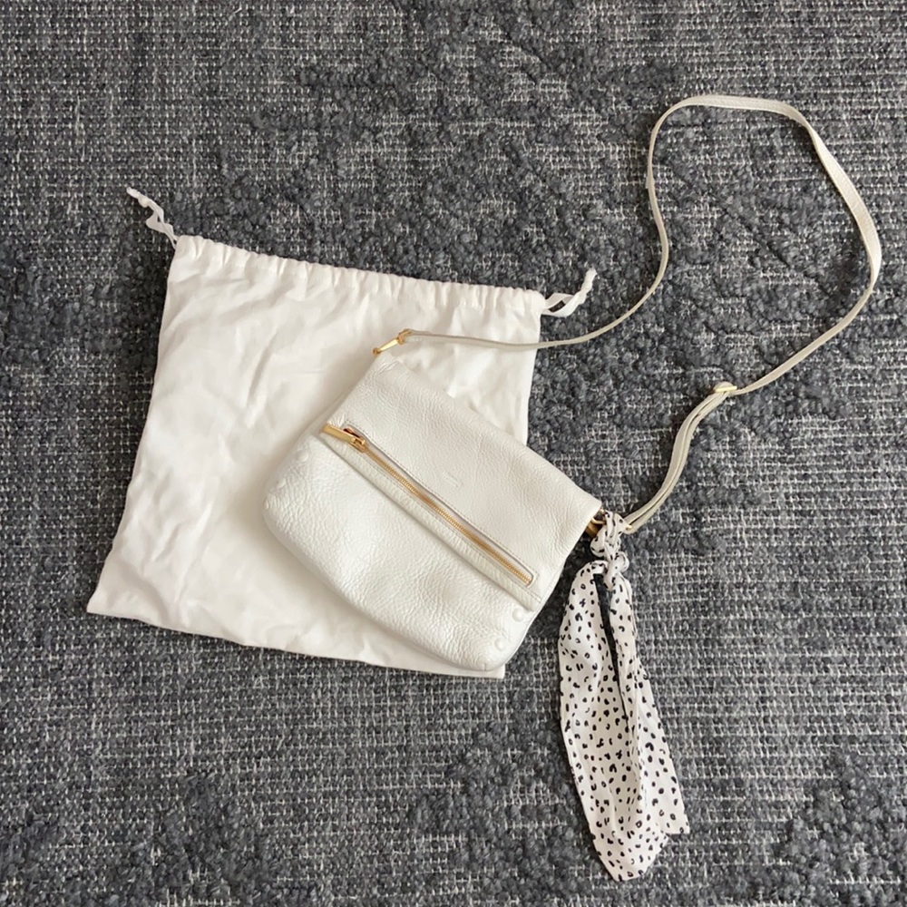 Hammitt pebbled leather white bag, excellent condition